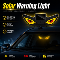 Neue Solar-Auto-Ambientebeleuchtung XVIEW RGB Dämonenauge Kabellose Antikollisions-Warnblitzleuchte IP67 Wasserdicht 12V Universelle Dekoration