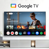 Téléviseur LED intelligent HDR ultra-fin à bas prix avec système Android Webos Google TV, télécommande vocale, WiFi, Bluetooth, USB, multi-interfaces, pour la maison
