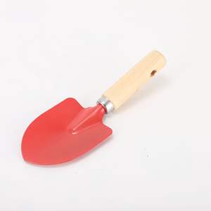 Blue Plastic Garden Rake With Wooden Handle For <b>Kids</b> Beach And Gardening Use - Product Image 4