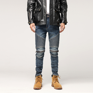Jeans moto skinny pour homme avec protections multiples pour la conduite à moto - Product Image 3