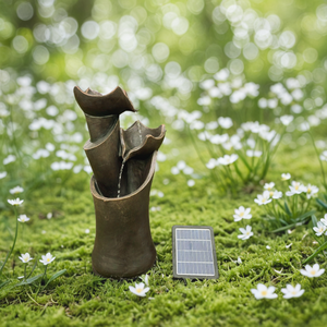 Fontaine d'eau extérieure classique de fontaine d'eau de panneau solaire de <span class=keywords><strong>trois</strong></span> couches dans l'énergie verte pour la décoration de jardin - Product Image 6