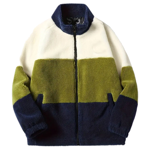 Chaqueta de invierno con cierre de cremallera de lona informal para hombre de alta calidad decoración Floral personalizada servicio OEM bordado frontal - Product Image 4