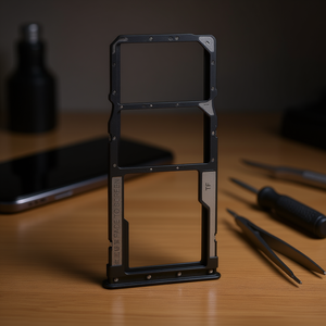 Inserto in metallo argentato per vassoio porta SIM e scheda Micro SD per Xiaomi Redmi Note 8, per l'espansione del spazio di archiviazione del telefono - Product Image 3