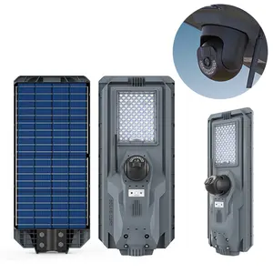 نظام كاميرا لاسلكية للتصوير في الأماكن الخارجية من الجيل الرابع CCTV 1080P أضواء شارع تعمل بالطاقة الشمسية للجدار والحديقة والحديقة مع كاميرا cctv