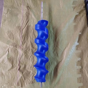 Tornillo transportador de alimentación de polímero de nailon POM en espiral personalizado de grado alimenticio para mecanizado, empujador de entrada de botellas - Product Image 6