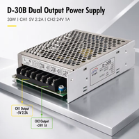 Alimentation à découpage double sortie D-30B 5V 2.2A 24V 1A 30W Convertisseur AC/DC à large plage de tension pour affichage LED