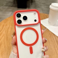 Coque de téléphone de luxe en acrylique coloré pour iPhone 17 Air 14 13 12 11 18 Pro Max, étui 16E 15 Plus avec chargement magnétique sans fil et protection arrière