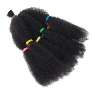 Extensions de cheveux synthétiques pré-étirées Afro Kinky de 10 pouces pour tresses au <span class=keywords><strong>crochet</strong></span> pour femmes - Vente en gros - Product Image 3