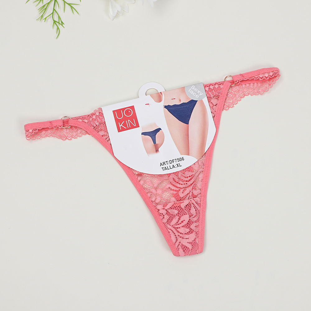 Wholesale Dozen Sale Sexy Transparent Panties Mature Ladies Blue Lace Mix Size Nylon Mutaure Ladies Beauty Butt Line Thongs