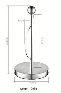 Kitchen Bathroom Stainless Steel Paper <b>Towel</b> Holder <b>Stand</b> - Product Image 2