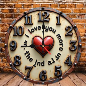 Round Wooden Wall <b>Clock</b> 25cm Smooth Surface Quiet Quartz Home Corridor Decor - Product Image 6