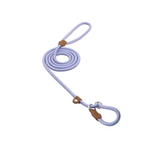 Kingtale Strong Slip Rope Dog Training Leash Heavy Duty Durable Braided Nylon <strong>Lead</strong> with Rubber Stopper &amp; Padded Handle - Product Image 1