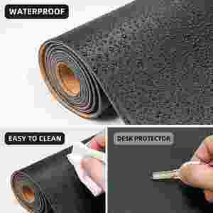Sanxing Large <b>Leather</b> <b>Desk</b> <b>Mat</b> Rectangular 700x300mm With Wrist Rest Office Use - Product Image 3