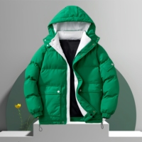 Veste d'hiver pour homme personnalisée, respirante, avec fermeture éclair, à capuche, coupe-vent et chaude, veste d'extérieur résistante au froid