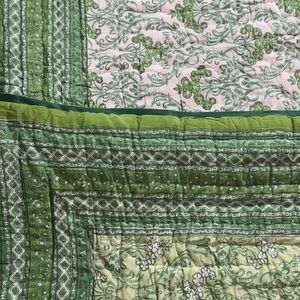 Edredón con estampado de bloques de diseño Jaipuri hecho a mano de una calidad, edredón de diseño étnico estampado de bloques de mano de algodón para usos de invierno - Product Image 1