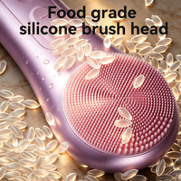 Travel-Size Electric Face Eyes Cleanser Portable Waterproof Silicone Cleansing Device Nose Deep-Clean Brush for Business Trip