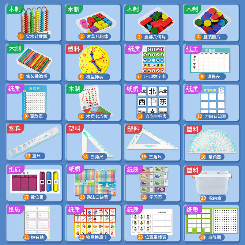 [Juego de 24 piezas de mostrador de madera de edición deluxe] + maleta