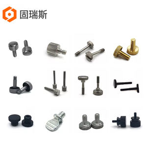 Vít Ngón Cái Có Khía Bán Sỉ Trung Quốc Vít Núm Tùy Chỉnh Màu Đen Kim Loại Nhôm Đồng Thau Vít Ngón Cái Đầu Phẳng Bằng Thép Không Gỉ M6 M3 - Product Image 1