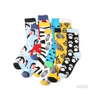 DS- E492 Mens Fasion Cotton Socks Funny Novelty Socks 200 Needle Cheap Zhuji Socks Wholesale