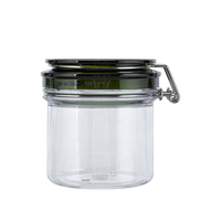 Leer klar 120ml 170ml 220ml Pyramide Kunststoff PET luftdicht versiegeln Topf Kiner Glas für Badesalz und Algen Schlamm Verpackung
