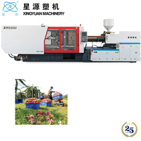 Horizontale grote formaat 550T Dragon Fruit doos spuitgietmachine voor kratleverancier