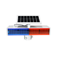 Feux stroboscopiques LED prismatiques à haute intensité alimentés par l'énergie solaire, balise d'avertissement clignotante pour la construction routière dans des environnements extérieurs difficiles