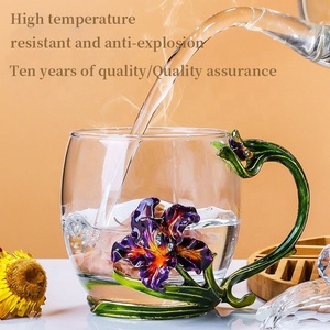 Della fabbrica del commercio all'ingrosso offerta speciale latte a casa tazza di tè creativa di tendenza di personalità tazza di tè tazza di vetro di stile Europeo - Product Image 3