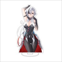 Stand Akrilik Game Impact Figur Kartun Arlecchino the Knave Fatui yang Indah, Plakat Hadiah, Ornamen Meja