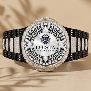 Montre de luxe pour femme en acier inoxydable, forme tonneau, analogique, quartz, cristal saphir, bracelet diamant, mode LOISTA - Product Image 1