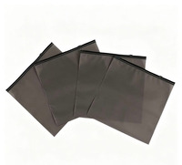 Sacs d'emballage CPE givrés à fermeture éclair 7x9cm noirs pour pantalons, vêtements, sous-vêtements, jouets, chaussettes, robes