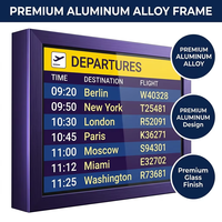 Système d'affichage FIDS, terminal LCD personnalisé OEM avec CMS de signalisation numérique pour la signalisation directionnelle dans les aéroports, les métros et les hubs de transit