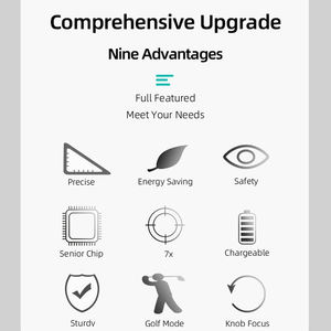 Telémetro de Golf con Control de Calidad Enfocado en Distancia, con Referencia de Configuración y Revisión de Uniformidad de Lotes, Óptica 7x - Product Image 2