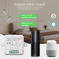 Module Interrupteur RSH Matter pour Alexa Google Homekit Smartthings, Relais Télécommande Sans Fil DIY, Disjoncteur WiFi Intelligent pour Interrupteur Lumière 1 2 3 4 Gang