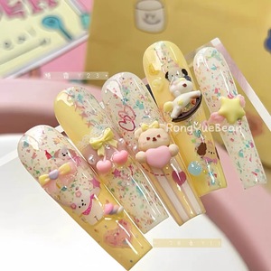 Set <span class=keywords><strong>de</strong></span> Gel para Uñas RONGYUE BEAR, 12 Colores, Kit <span class=keywords><strong>de</strong></span> Esmalte <span class=keywords><strong>de</strong></span> Gel UV Kawaii, Gel Sólido en Crema para Arte <span class=keywords><strong>de</strong></span> Uñas, Manicura y Salón - Product Image 6