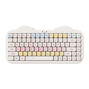 YUNZII C75 <span class=keywords><strong>clavier</strong></span> mécanique sans fil 75% joint en Silicone montage remplaçable à chaud rvb rétro-éclairé mignon chat <span class=keywords><strong>clavier</strong></span> de jeu sur le thème - Product Image 2