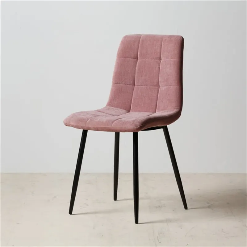 Yeni tasarım sıcak satış yemek odası mobilyası İskandinav restoran Modern kumaş kadife yemek sandalyeleri şezlong moderne