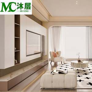 Premium Custom Modern Solid Wood Closet Organizer System Built-<b>in</b> Dining/Living Room <b>Sideboards</b> Shelves Armoire Wardrobe - Product Image 4