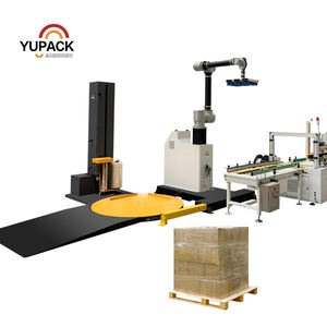 Érecteur de caisses automatique intégré à la fin de la ligne et palettiseur robotisé. Une solution transparente pour l'étanchéité et le scellement - Product Image 3