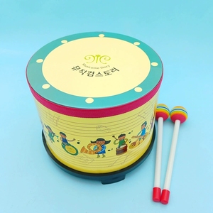 Wholesale Cartoon Print Kids Floor Hand <b>Drum</b> With Rainbow Mallets Orff Percussion Instrument For Kids Playing - Product Image 3