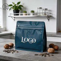 Sacs d'emballage pour thé personnalisés disponibles, ainsi que des sachets octogonaux scellés à fond plat pour échantillons de thé ou distribution de grains de café.