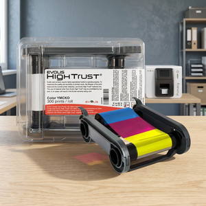 Ruban couleur Evolis High Trust YMCKO 300 impressions R5F208I100 Original pour imprimante de cartes d'identité - Product Image 1