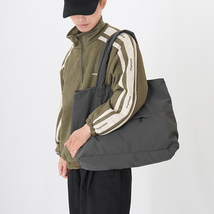 <span class=keywords><strong>Borsa</strong></span> a Tracolla Originale per <span class=keywords><strong>Uomo</strong></span> in Nylon Impermeabile con Chiusura a Cerniera, Design Casual Retrò - Product Image 2