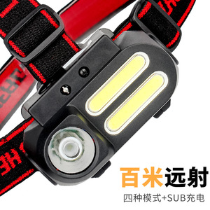 Led Headlight Rechargeable Usb Charging Portable Waterproof Fishing Light With <b>Dimmer</b> Function - Product Image 4