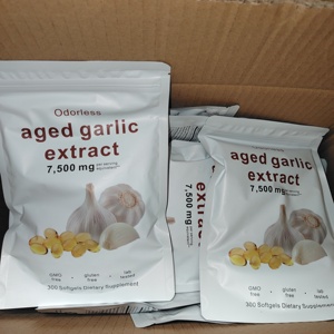 Extrait d'ail en gros d'usine, ail sans odeur, 300 gélules molles, OEM ODM, supplément d'extrait d'ail vieilli, protéines et vitamines - Product Image 4