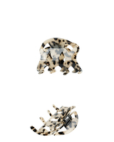 Serre-tête à pince requin haut de gamme en tissu épaissi à l'acide acétique, motif pieuvre et herbe à chat, grande taille européenne, pour mariage