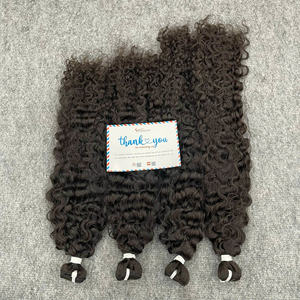 Venta flash Thanh an T5 Small Fuzz Curly Weft Weaves Black Vietnamese Remy Permed Hair Extensions 100g Listo para enviar - Product Image 6