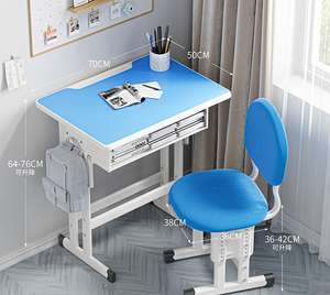 Bureaux et chaises d'école en bois au design moderne, rembourrés d'éponge, pour la maison, le salon, l'hôtel, l'atelier, l'entrepôt - Product Image 3