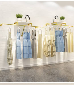 Exhibidor de <span class=keywords><strong>Ropa</strong></span> Metálico Multifuncional de Pared para Tiendas de <span class=keywords><strong>Ropa</strong></span> de Mujer y Niños - Product Image 5