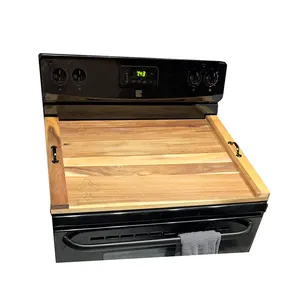 Couvercle de plaque à nouilles pour cuisinière à gaz, couvercle supérieur de cuisinière en bois de qualité supérieure pour brûleurs à gaz