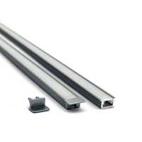Profils en plastique sur mesure YG-0805A, profils linéaires en aluminium avec LED intégrées pour l'éclairage des logements